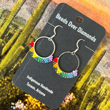Fine Beaded Round Earrings by Beads Over Diamonds