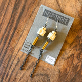 Bone Accent Earrings by Heliotrope