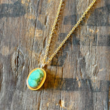Dainty Turquoise Pendant by Lumenrose