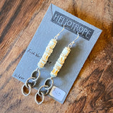 Bone Accent Earrings by Heliotrope