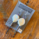 Glass & Pearl Earrings by Heliotrope