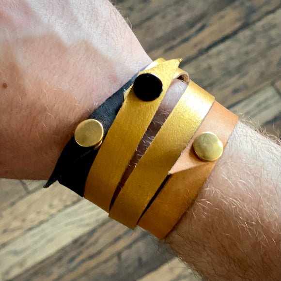 Leather Simple Bracelets by Misa Gonzales