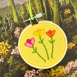 Hand Stitched Ornaments by Mehgan on the Moon