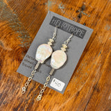 Glass & Pearl Earrings by Heliotrope
