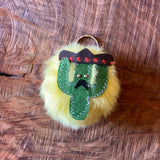Fuzzy Pom Key Chains by Monster Booty Threads