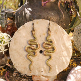 Lightweight Wool Snake Earrings by Bobbi Solum
