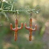 Lightweight Wool Snake Earrings by Bobbi Solum