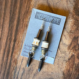 Bone Accent Earrings by Heliotrope*