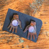 Gemstone Copper Earrings by Bohemian Behavior