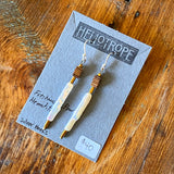 Glass & Pearl Earrings by Heliotrope