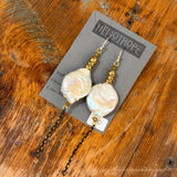 Glass & Pearl Earrings by Heliotrope