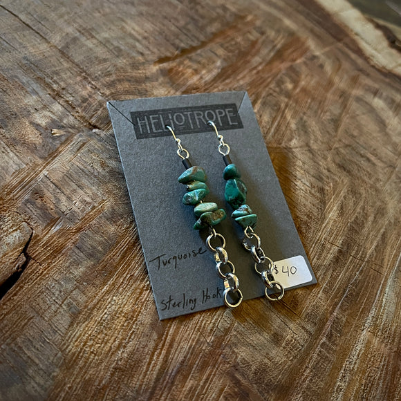 Turquoise Earrings by Heliotrope