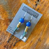 Glass & Pearl Earrings by Heliotrope