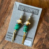 Bone Accent Earrings by Heliotrope