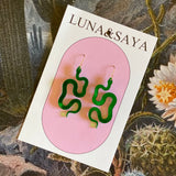 Acrylic and Polymer Earrings by Luna and Saya
