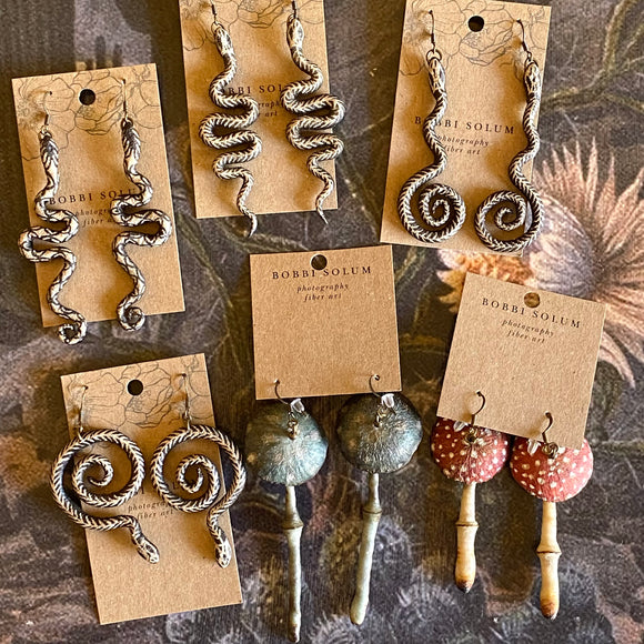 Lightweight Wool Earrings by Bobbi Solum