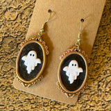 Handmade Haunted Painting Earrings by Gemstone Jackalope