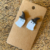 Handmade Halloween Stud Earrings by Gemstone Jackalope