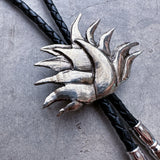 White Bronze & Silver Cast Bolo Ties by Heliotrope