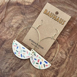 Bauhaus Ceramic Earrings by Tough Kitty Designs