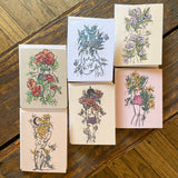 Flora Sisters Notecards by Marcy Ellis