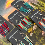 Triangle Fringe Earrings by Beads Over Diamonds