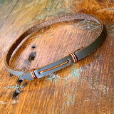 Leather Slip-On Bracelets by Misa Gonzales