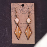 Lightweight Wool Diamond Earrings by Bobbi Solum