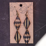 Lightweight Wool Diamond Earrings by Bobbi Solum
