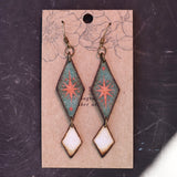 Lightweight Wool Diamond Earrings by Bobbi Solum