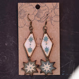 Lightweight Wool Diamond Earrings by Bobbi Solum
