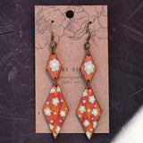 Lightweight Wool Diamond Earrings by Bobbi Solum
