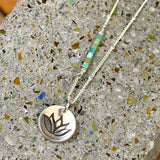 Turquoise & Silver Pendants by Cactus Bloom Design