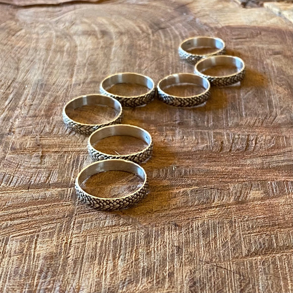 Sterling Silver Snake Rings by Forged Silver Dust