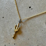 Tiny Saguaro Necklace by Heliotrope