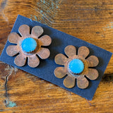 Gemstone Copper Earrings by Bohemian Behavior