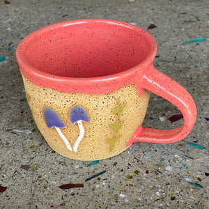 Ceramic Mushroom Mugs by Mehgan on the Moon