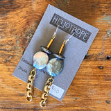 Glass & Pearl Earrings by Heliotrope