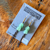 Glass & Pearl Earrings by Heliotrope