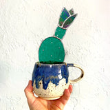 Stained Glass Cactus by Goodness Glass