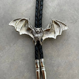 White Bronze & Silver Cast Bolo Ties by Heliotrope