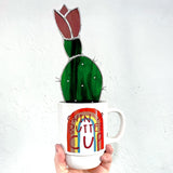 Stained Glass Cactus by Goodness Glass