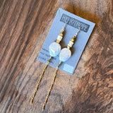 Bone Accent Earrings by Heliotrope*