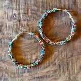 Beaded Hoops by Beads Over Diamonds