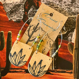 Desert Dreaming Ceramic Earrings by Tough Kitty Designs