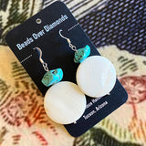 Mother of Pearl Earrings by Beads Over Diamonds