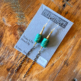 Glass & Pearl Earrings by Heliotrope