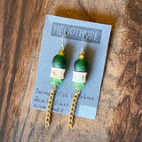 Bone Accent Earrings by Heliotrope*