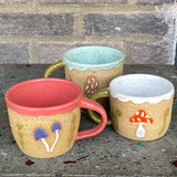 Ceramic Mushroom Mugs by Mehgan on the Moon