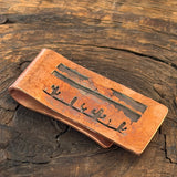 Copper Overlay Money Clip by Honeycomb Organics